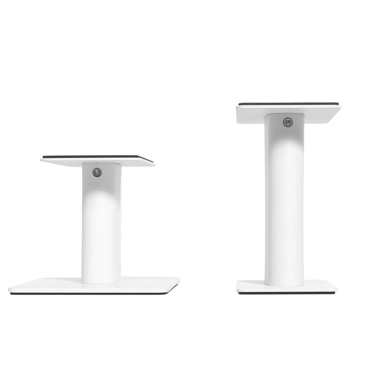 Alt view image 5 of 5 - Kanto SP6HD Desktop Speaker Stands for Medium/Large Bookshelf Speakers & Mid-Size/Full-Size 4-7 Studio Monitors | 6" Tall | White | Pair