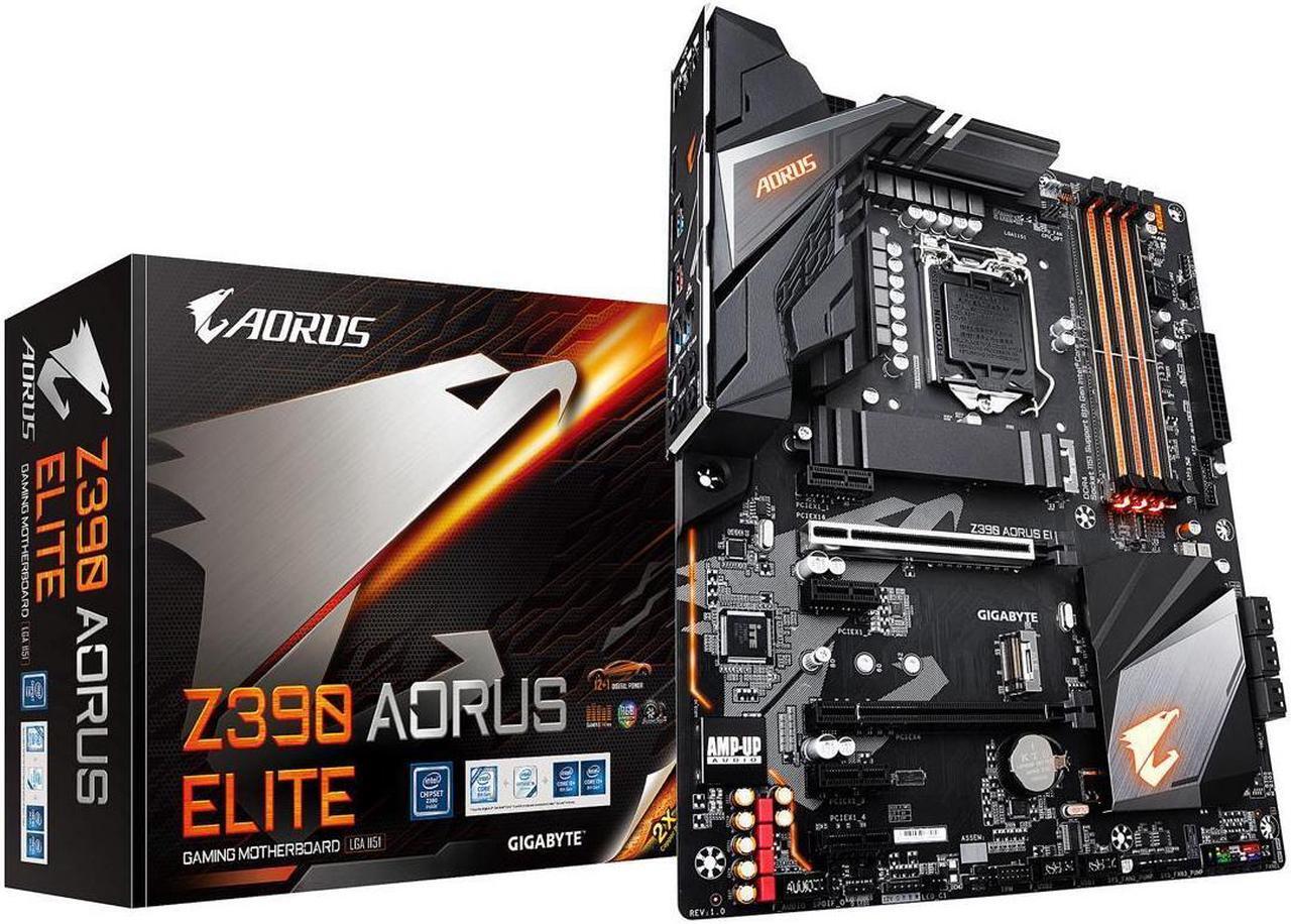 Main image of GIGABYTE Z390 AORUS ELITE LGA 1151 (300 Series) Intel Z390 SATA 6Gb/s ATX Intel Motherboard