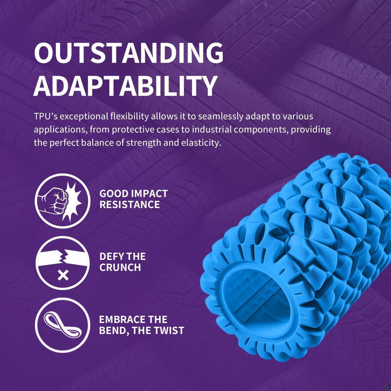 Alt view image 2 of 7 - OVERTURE TPU Filament 1.75mm Flexible TPU Roll, Soft 3D Printer Consumables, 1kg Spool (2.2 lbs), Dimensional Accuracy +/- 0.03 mm (Digital Blue)