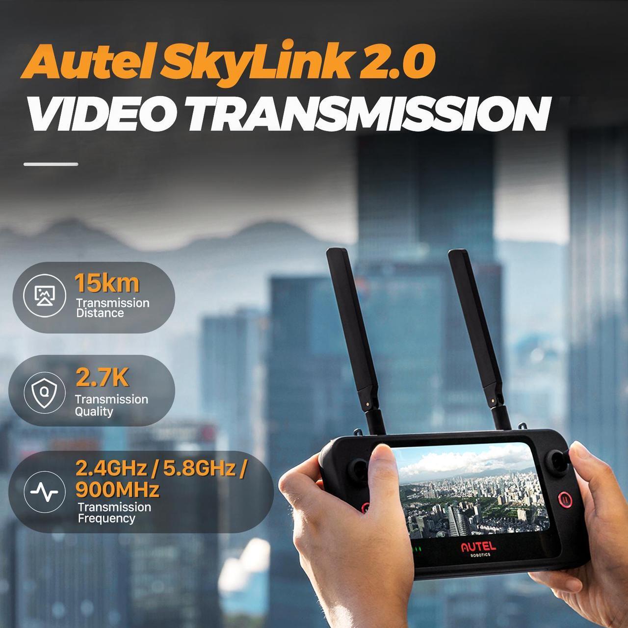 Alt view image 6 of 7 - Autel Robotics EVO II Pro V3 Rugged Bundle (Orange) 6K HD Video Smart Controller Son-y 1" CMOS &12-Bit Image 6K HDR Video, Moonlight Algorithm 2.0 (ISO 44000) 40 Minutes, 15KM Transmission