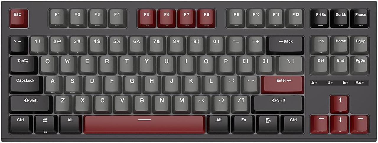 Alt view image 6 of 7 - RK ROYAL KLUDGE R87 Wired Mechanical Keyboard 87 Key RGB Backlit Hot-swappable Gamer Keyboard Customised Keycaps with Dust Cover