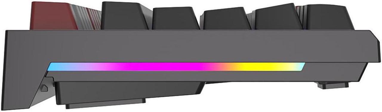 Alt view image 3 of 7 - RK ROYAL KLUDGE R87 Wired Mechanical Keyboard 87 Key RGB Backlit Hot-swappable Gamer Keyboard Customised Keycaps with Dust Cover
