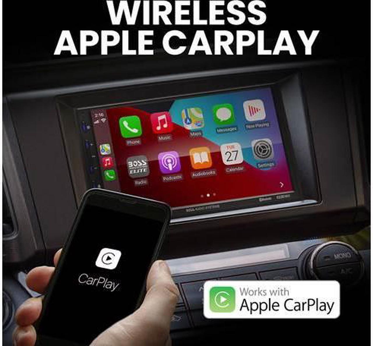 Alt view image 2 of 5 - BOSS Audio Elite BE920WCPA/B 7" Wireless Apple CarPlay/Android A. 2-DIN Car Stereo Factory Refurbished