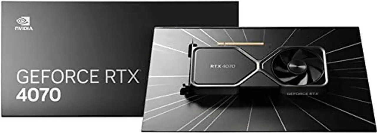 Alt view image 4 of 4 - NVIDIA GeForce RTX 4070 Founder's Edition (FE) Graphics Card - Titanium and Black (900-1G141-2544-000)