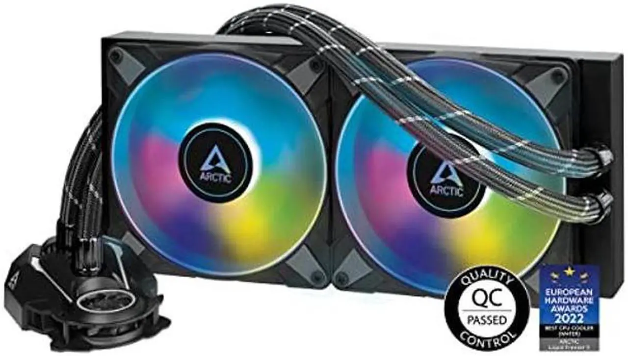 Main image of ARCTIC Liquid Freezer II 280 A-RGB - Multi-Compatible All-in-one CPU AIO Water Cooler with A-RGB, efficient PWM-Controlled Pump, Fan Speed: 200-1900 RPM, LGA1700 Compatible - Black