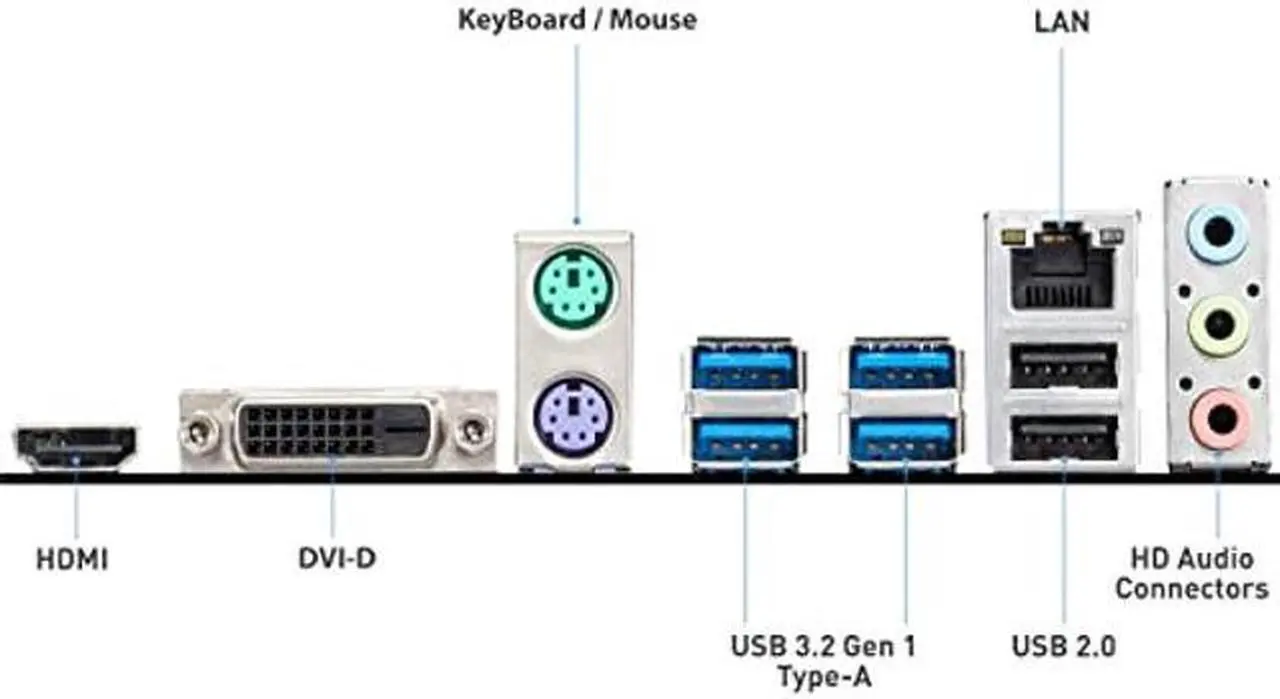 Alt view image 5 of 5 - MSI A520M-A PRO Gaming Motherboard (AMD AM4, DDR4, PCIe 3.0, SATA 6Gb/s, M.2, USB 3.2 Gen 1, DVI/HDMI, Micro-ATX)