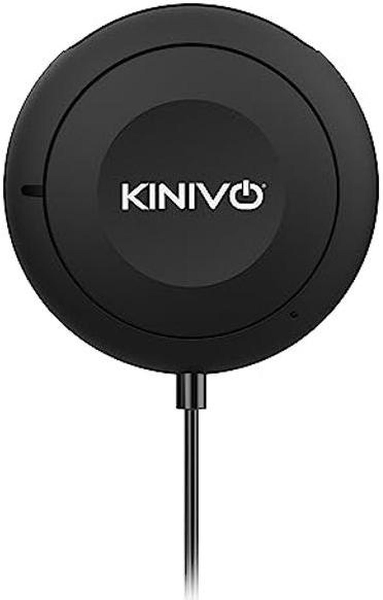 Main image of Kinivo BTC450 Bluetooth Car Kit (Hands-Free, AUX Bluetooth Adapter for Cars with Ground Loop Noise Isolator, 3.5mm Aux Input, Apt-X, Multipoint)