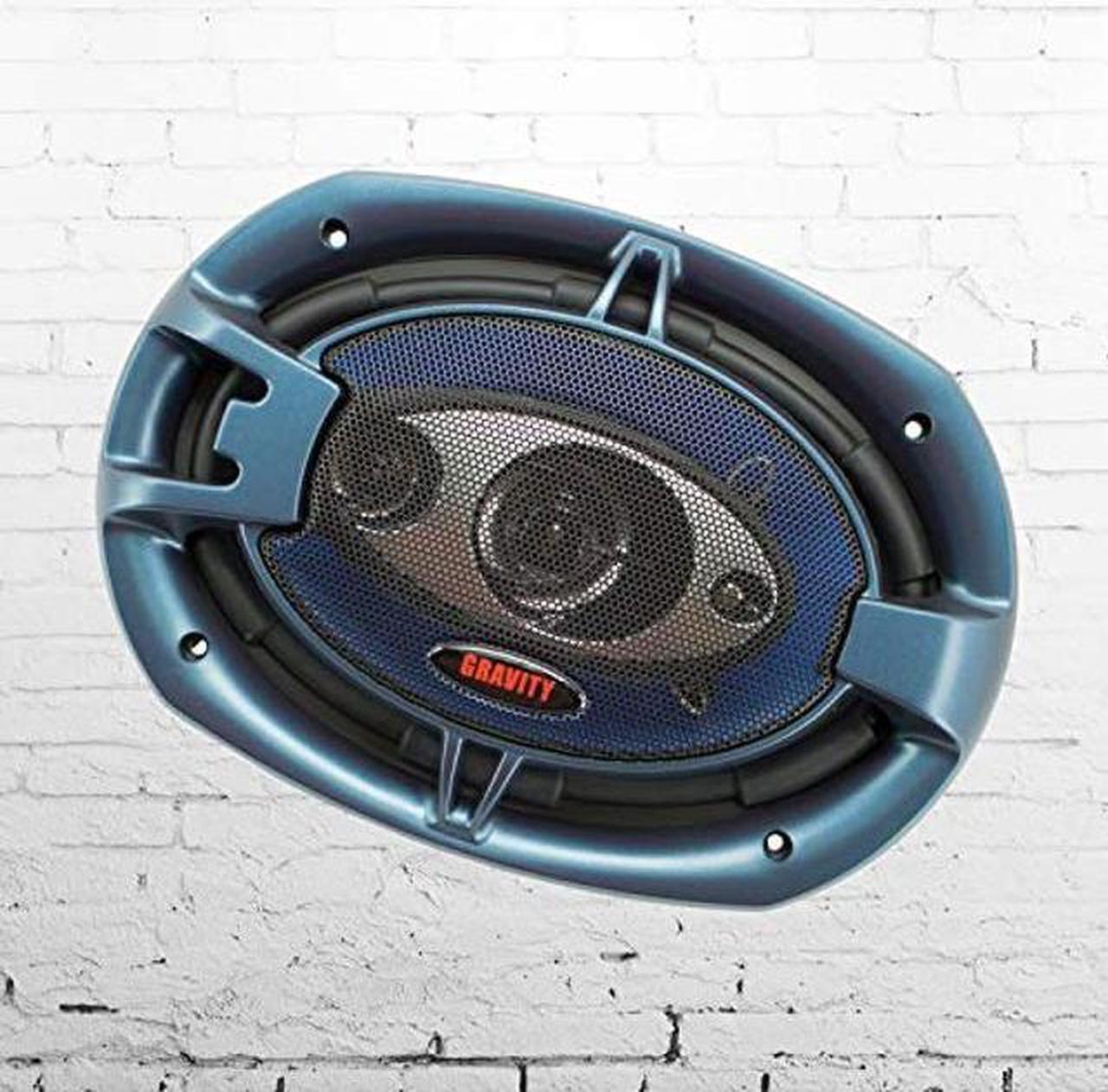 Alt view image 2 of 7 - (Pair) Gravity 6x9 inch 4-Way 380 Watts Coaxial Car Speakers CEA Rated - 6996H