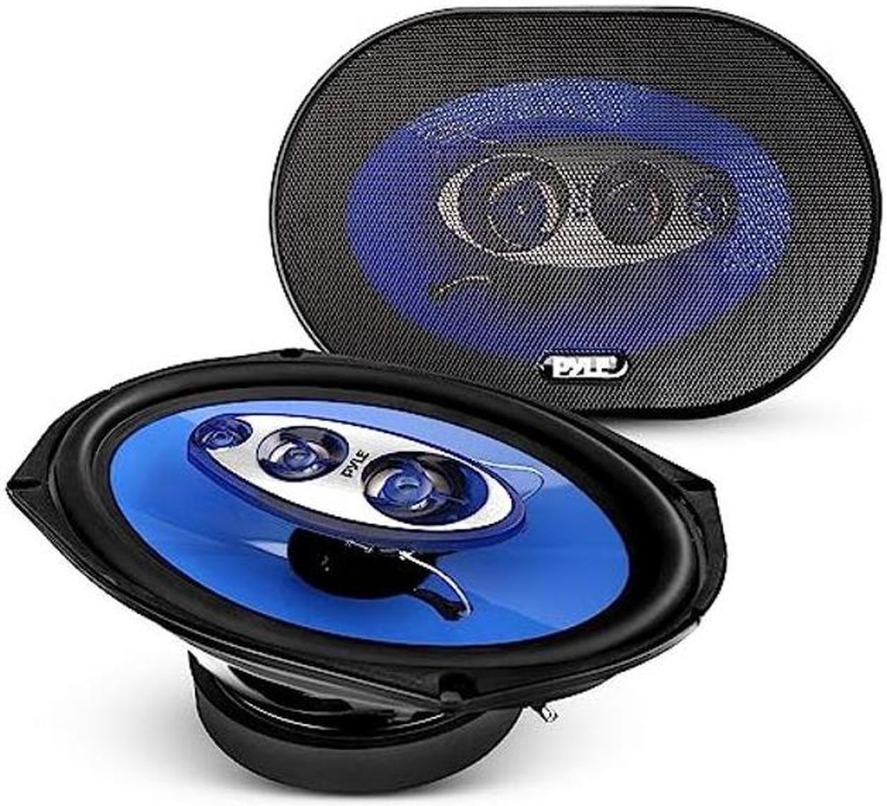 Main image of Pyle 6x9/7x10 car Speakers 4-Way Quadriaxial Full Range Sound Audio - Butyl Rubber Surround, 500W w/ 4Ohm Impedance & 3/4'' Piezo Tweeters - Blue Pair