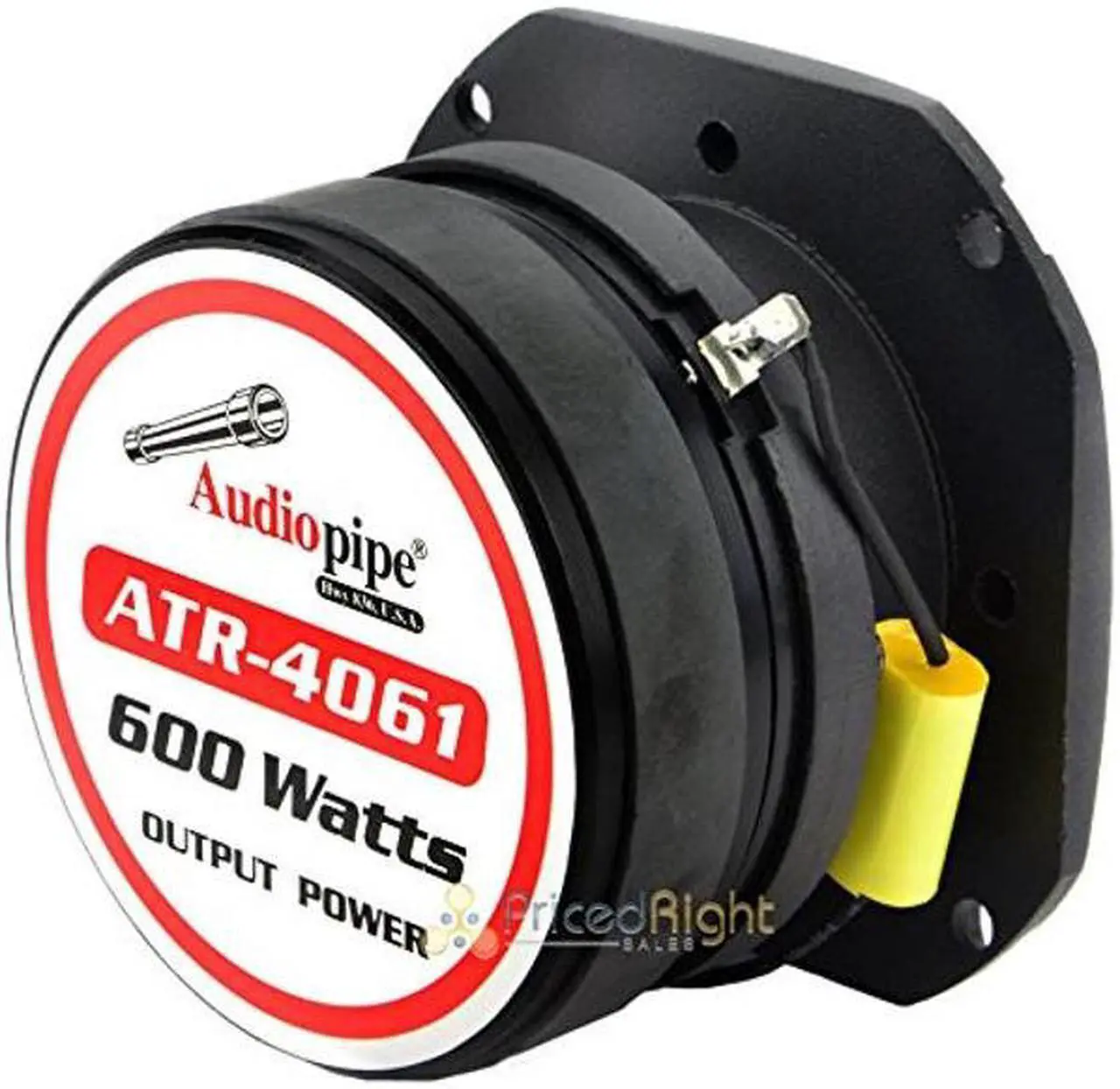 Alt view image 5 of 5 - Audiopipe 1 Pair 2" 600W Titanium Diamond Chrome Super Tweeter Heavy Duty Car Audio ATR-4061