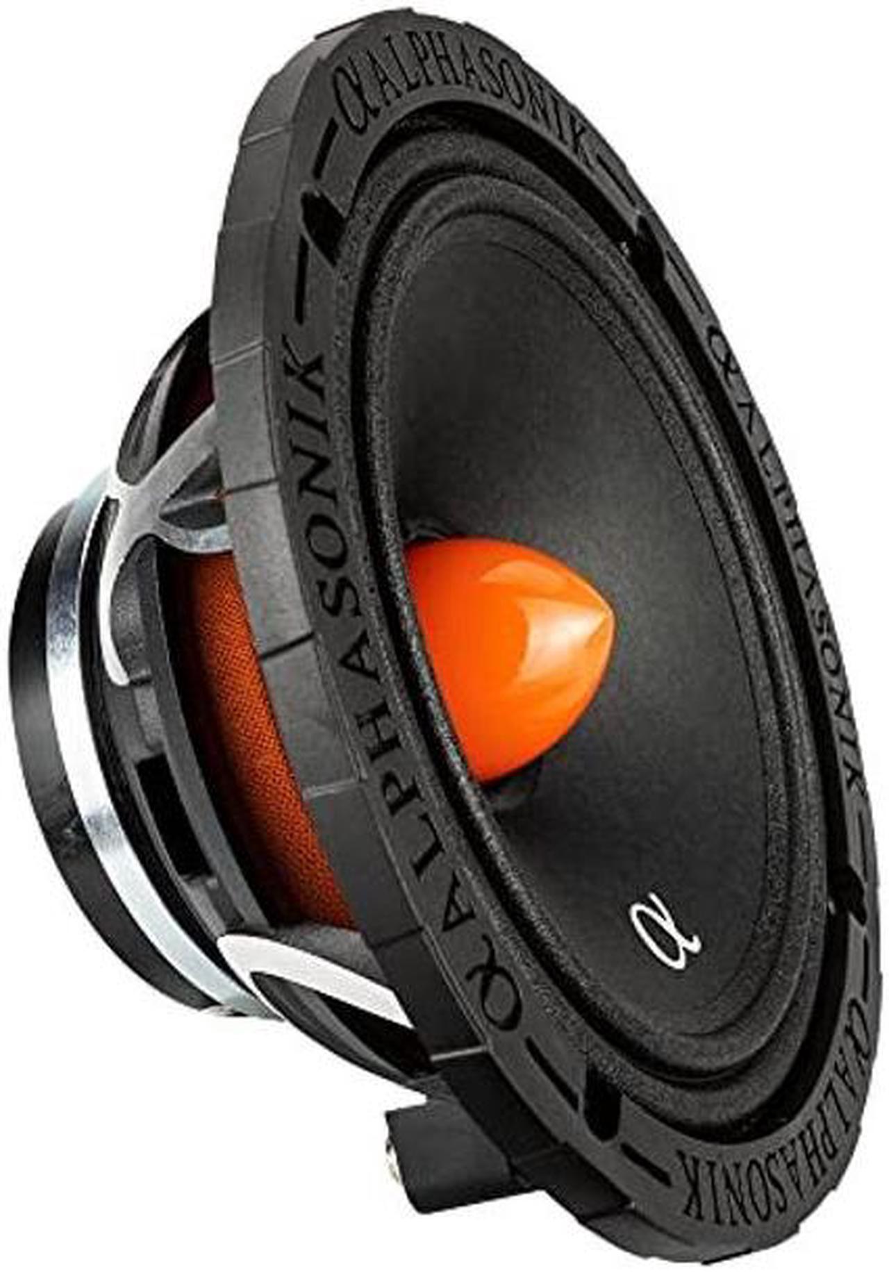 Alt view image 5 of 5 - Alphasonik 1 Pair of MPRO654 Mayhem PRO Series 6.5" 1400 Watts Max 350 Watts RMS Mid-Range Car Audio Speaker 4-Ohm Grille, Cast Basket, Cloth Surround, Non Pressed Paper Cone, Neodymium Magnet