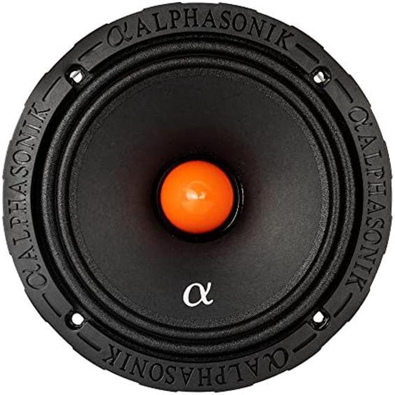 Alt view image 3 of 5 - Alphasonik 1 Pair of MPRO654 Mayhem PRO Series 6.5" 1400 Watts Max 350 Watts RMS Mid-Range Car Audio Speaker 4-Ohm Grille, Cast Basket, Cloth Surround, Non Pressed Paper Cone, Neodymium Magnet