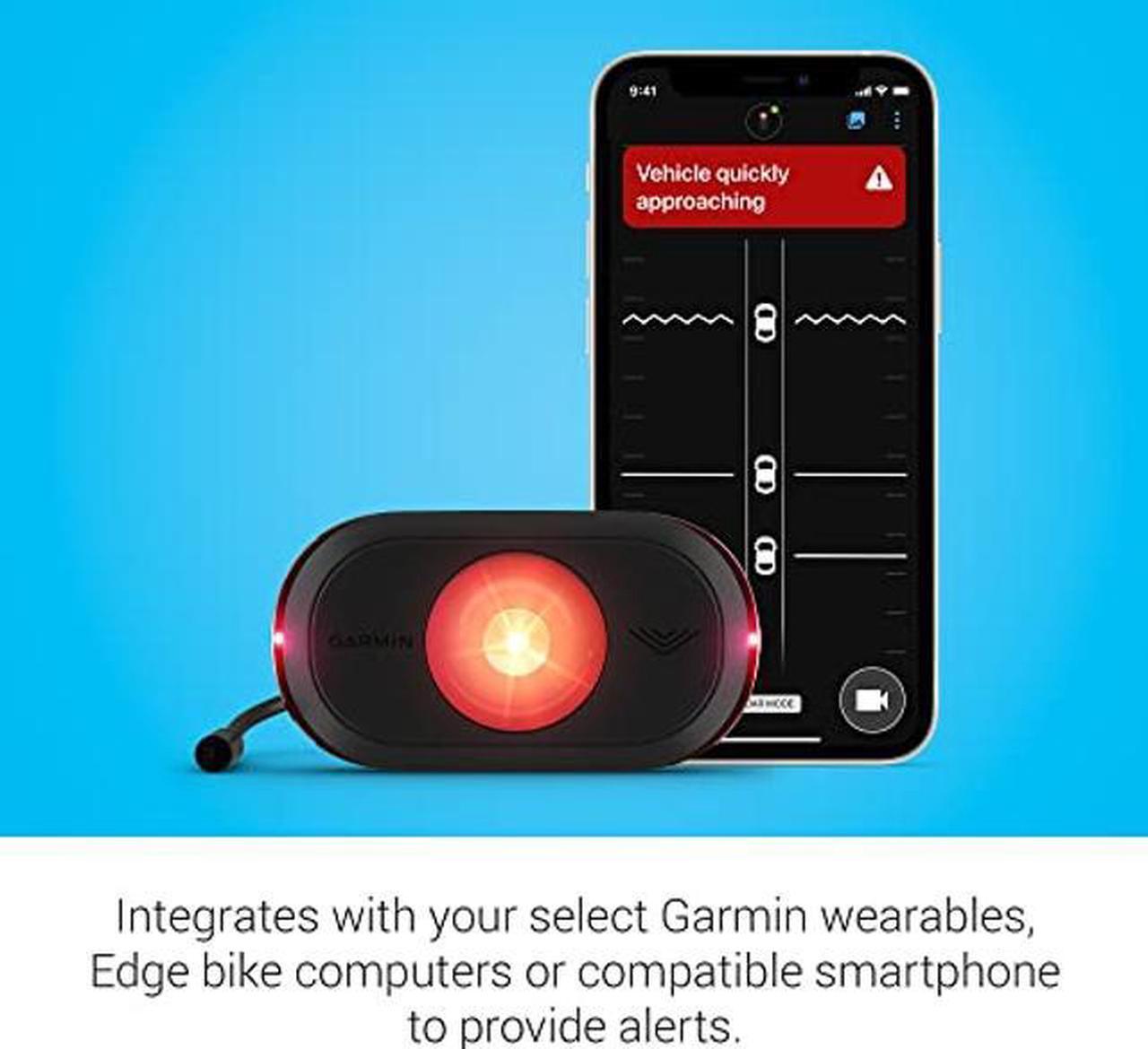 Alt view image 5 of 5 - Garmin Varia eRTL615, Rearview Radar and Tail Light, Powered by Your Compatible eBike, Visibility up to 1 Mile Away