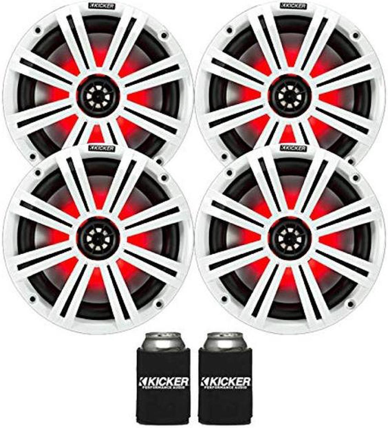 Main image of KICKER 8" White Marine LED Speakers - 2-Pairs of OEM Replacement Speakers