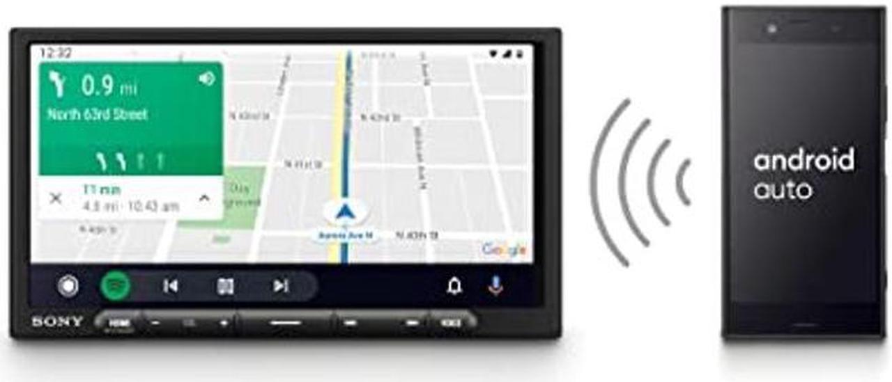 Alt view image 3 of 5 - Sony XAV-AX4000 7-Inch Multimedia Receiver with Wireless Car Play/Android Auto and Maestro Ready