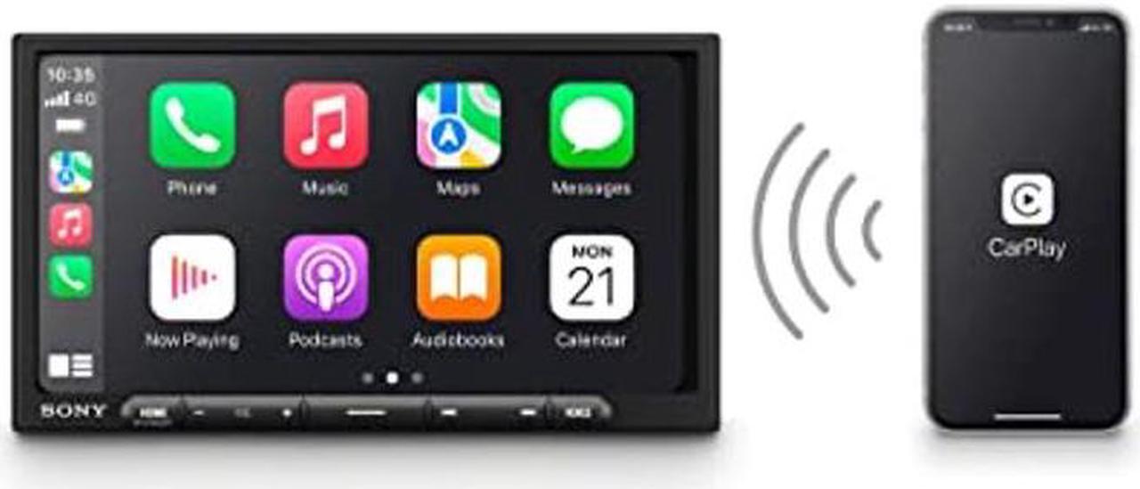 Alt view image 4 of 5 - Sony XAV-AX4000 7-Inch Multimedia Receiver with Wireless Car Play/Android Auto and Maestro Ready