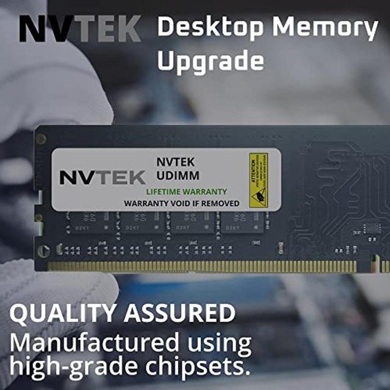 Alt view image 4 of 5 - NVTEK 32GB DDR4-2933 PC4-23400 Non-ECC UDIMM Desktop PC RAM Memory Upgrade