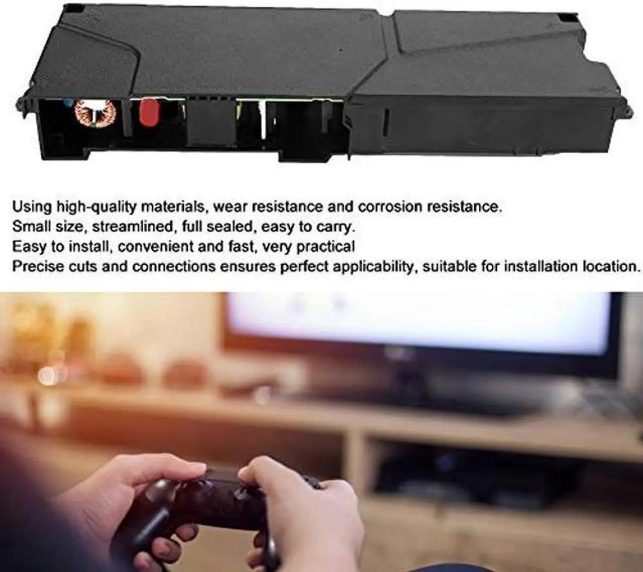 Alt view image 2 of 5 - Replacement Power Supply for PS4, ADP240AR 5Pin Unit Power Supply Source Replacement for PS4 PlayStation4 Game Console