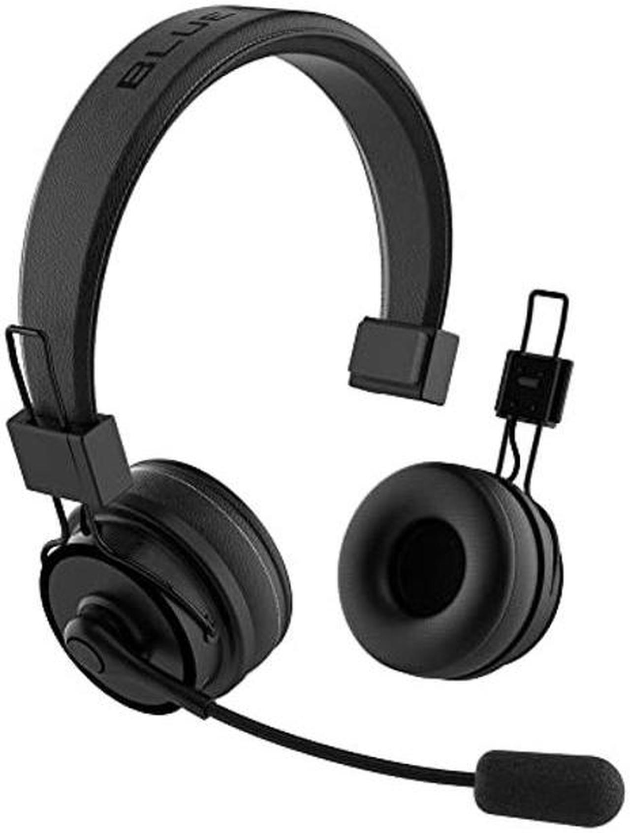 Alt view image 3 of 5 - Blue Tiger Premium Elite Ultimate Single and Dual Ear 2-in-1 Bluetooth Headset - Professional Noise Cancellation Head Set with Microphone - USB-C Fast Charge & Long Battery Life