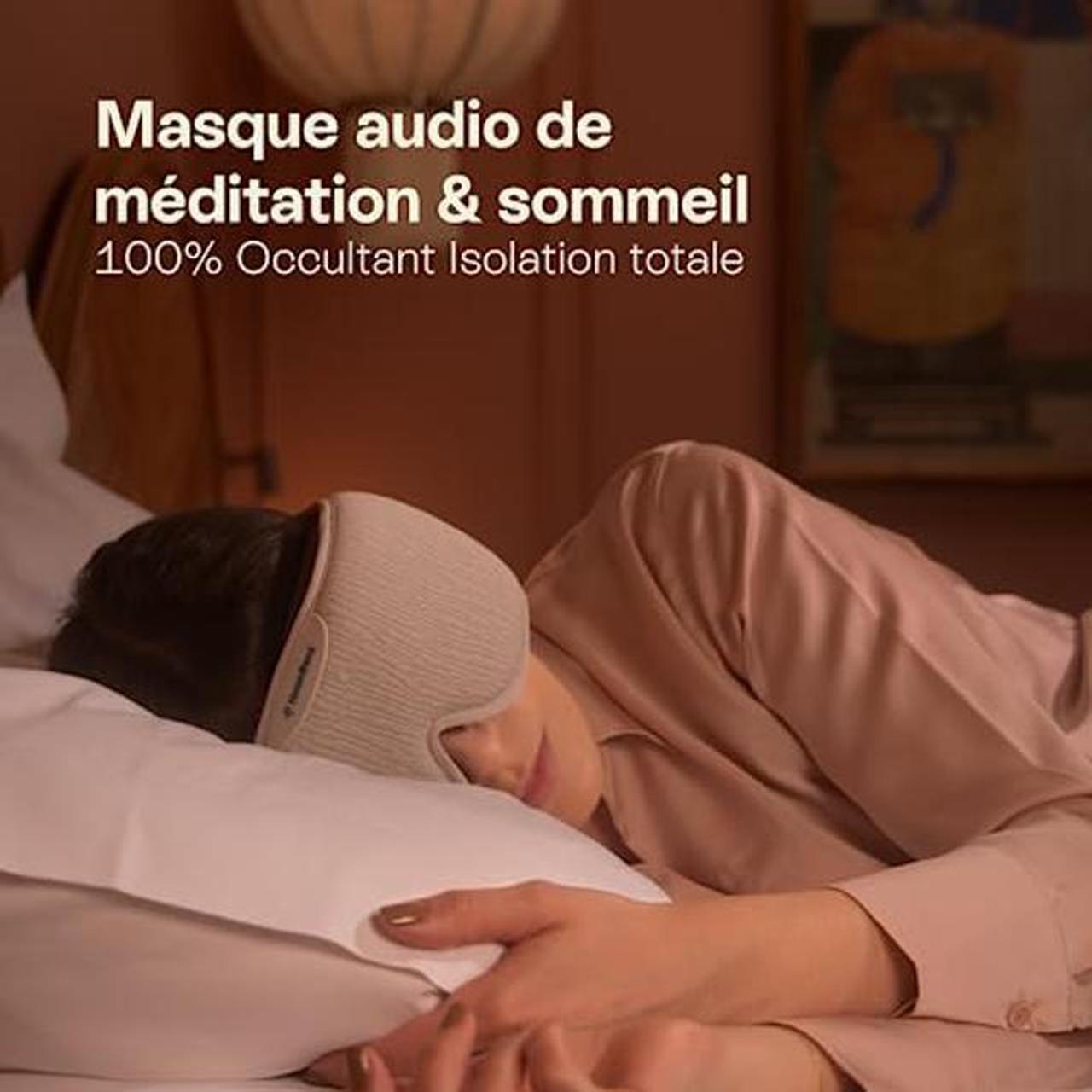 Alt view image 2 of 5 - HoomBand Ultimate | Wireless Sleep Headphones Bluetooth 5.2 | 100% Blackout Mask | Sound Therapy, Free Hypnotic Stories, Meditation, White Noise | Adjustable Headband | Magnetic Cable