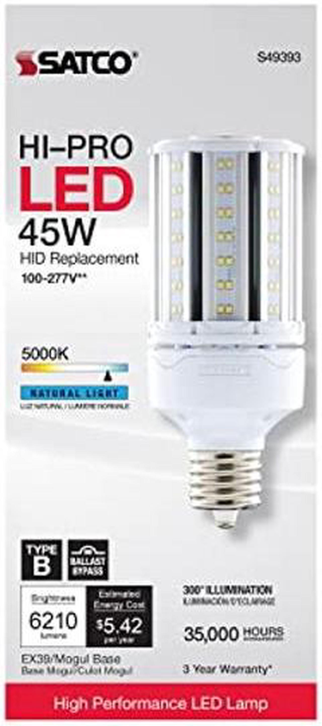 Alt view image 4 of 5 - Satco S49393 45W/LED/HP/850/100-277V/EX39-6 Pack