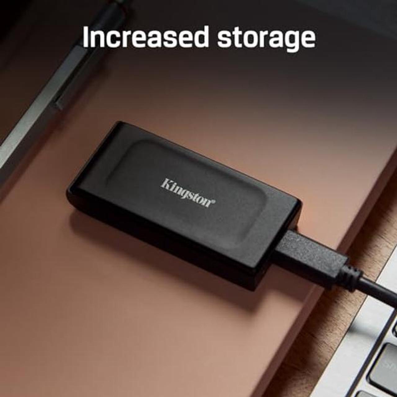 Alt view image 4 of 5 - Kingston XS1000 1TB SSD | Pocket-Sized | USB 3.2 Gen 2 | External Solid State Drive | Up to 1050MB/s | SXS1000/1000G