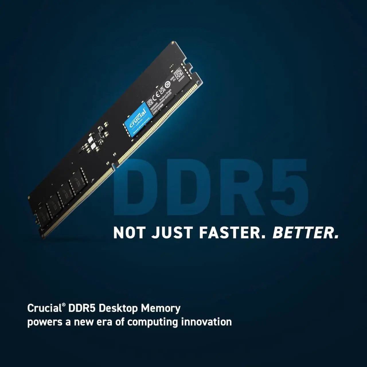 Alt view image 2 of 5 - Crucial RAM 64GB Kit (2x32GB) DDR5 5600MT/s (or 5200MT/s or 4800MT/s) Desktop Memory CT2K32G56C46U5