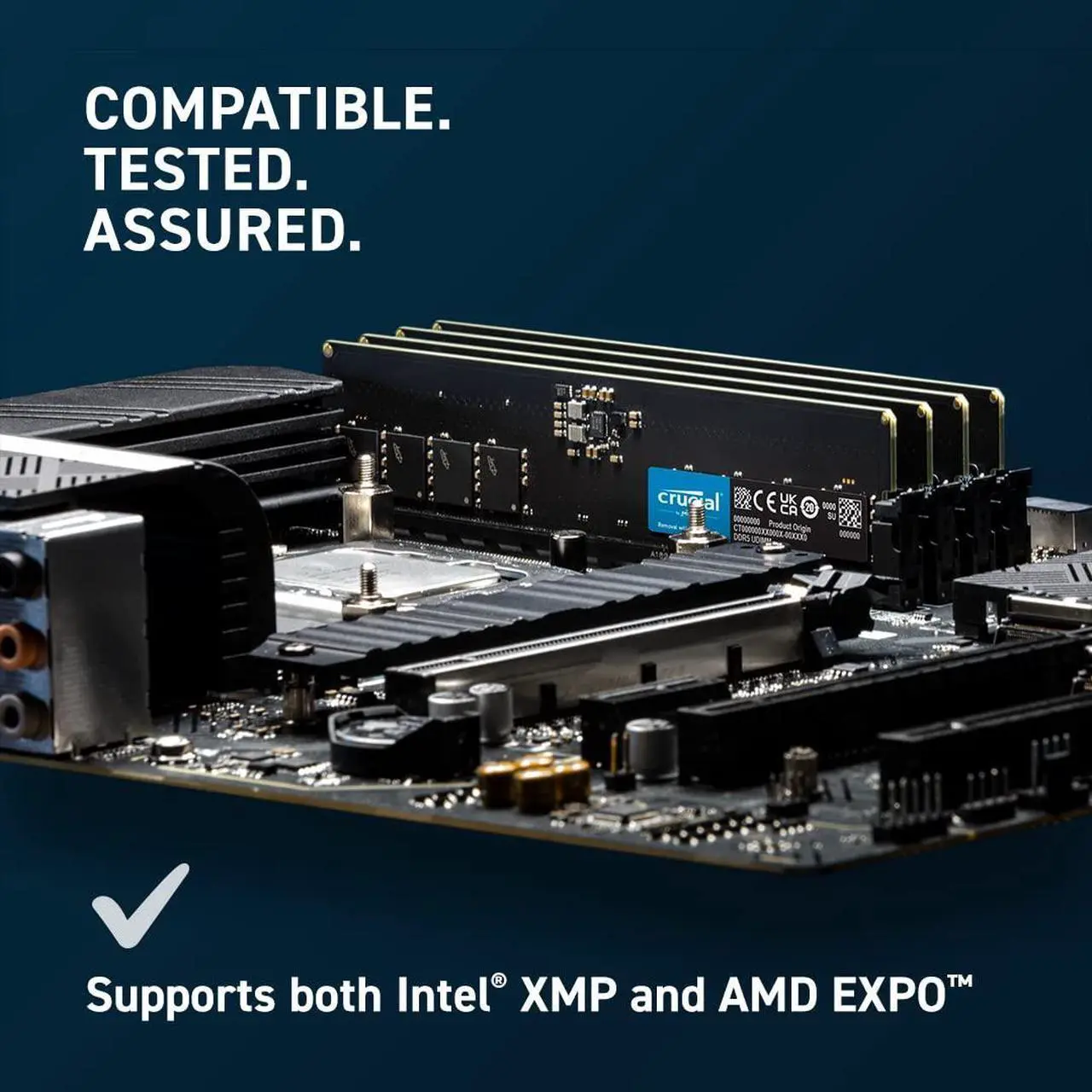 Alt view image 5 of 5 - Crucial RAM 64GB Kit (2x32GB) DDR5 5600MT/s (or 5200MT/s or 4800MT/s) Desktop Memory CT2K32G56C46U5