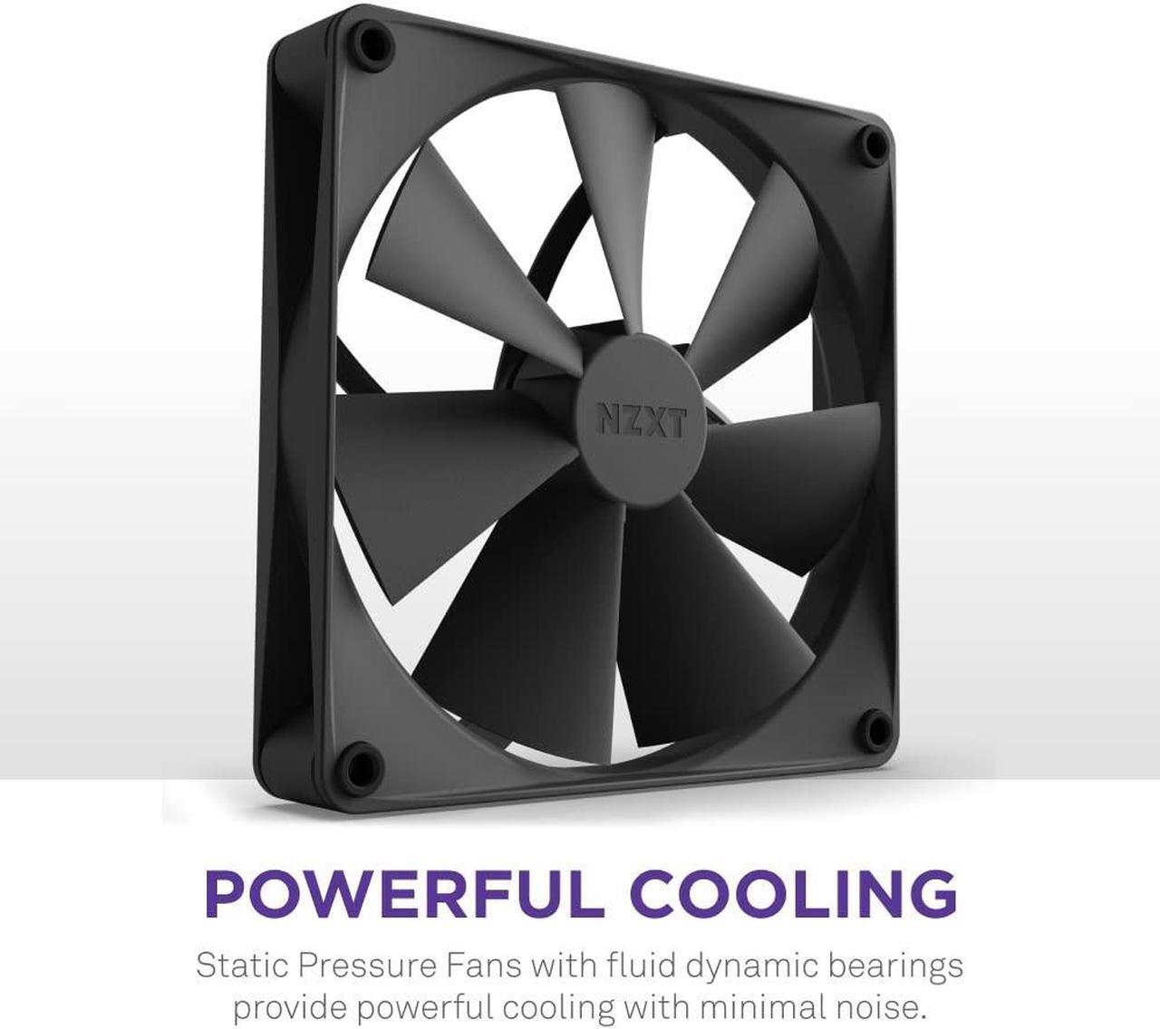 Alt view image 5 of 5 - NZXT Kraken 280mm AIO CPU Liquid Cooler with Customizable LCD Display, High-Performance Pump, and 2x F140P Fans