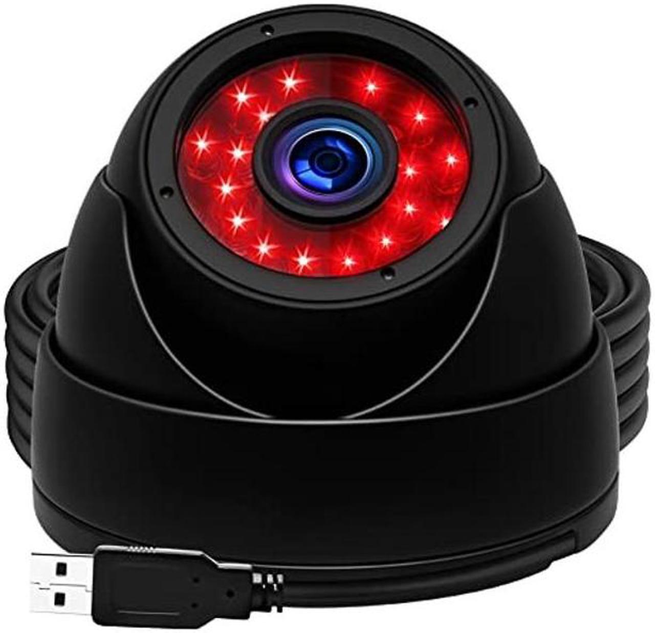 Main image of ELP 1megapixel Day Night Vision Indoor&Outdoor CCTV USB Dome Housing Camera Vandal-Proof for House and Pc Industrial Security.CCTV Camera for Baby Monitor, Pets Monitor,Home Security