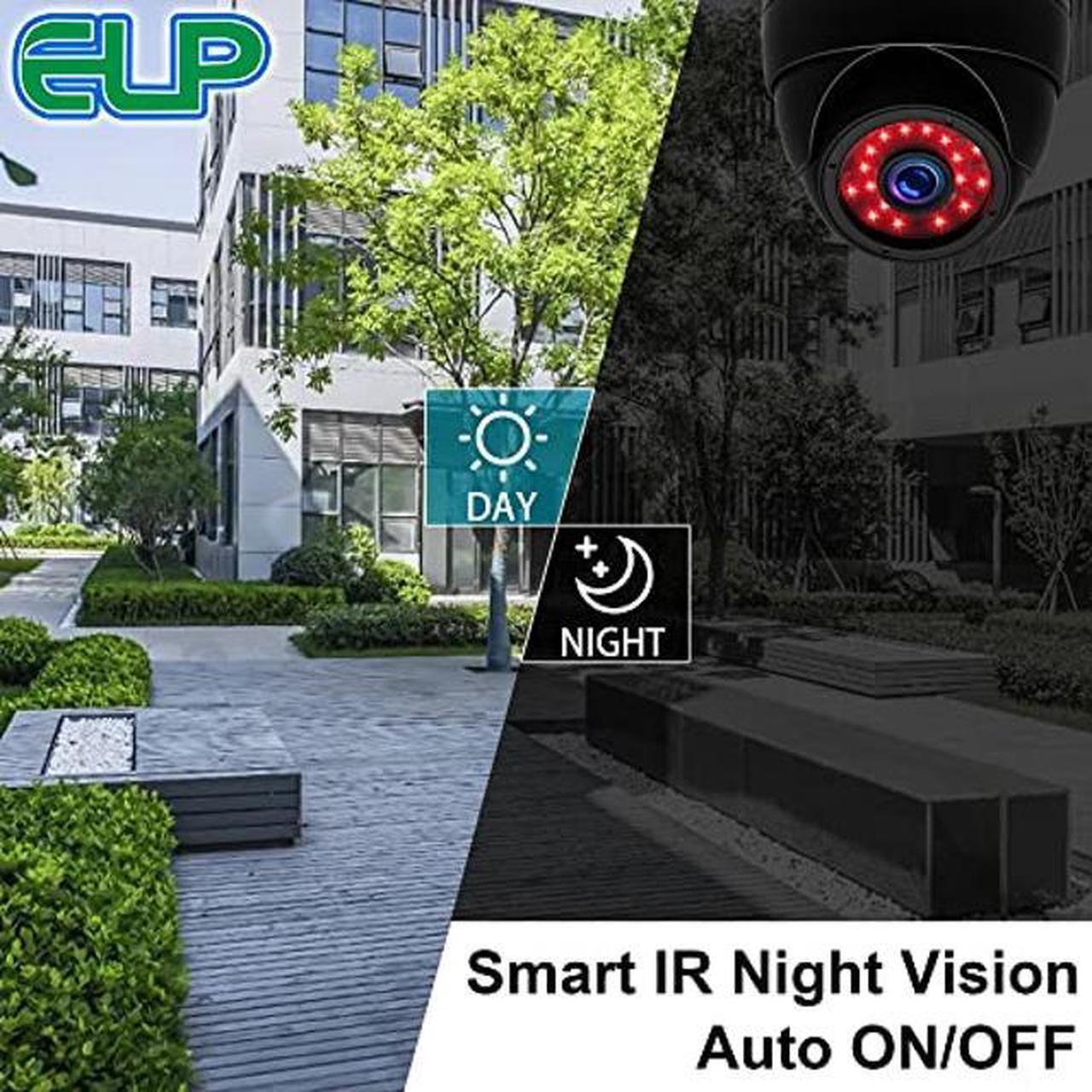 Alt view image 2 of 5 - ELP 1megapixel Day Night Vision Indoor&Outdoor CCTV USB Dome Housing Camera Vandal-Proof for House and Pc Industrial Security.CCTV Camera for Baby Monitor, Pets Monitor,Home Security