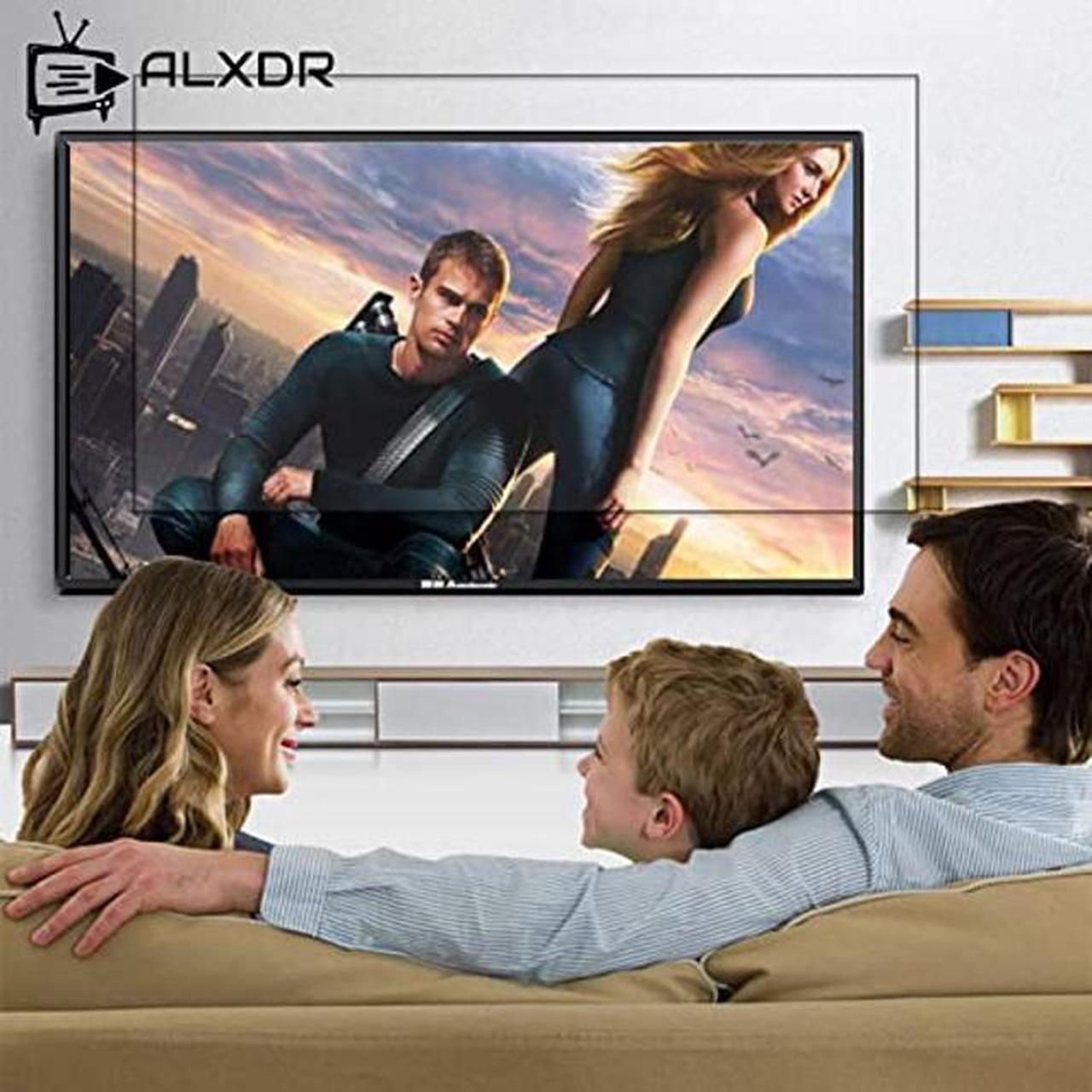 Alt view image 2 of 5 - Anti Glare Film for TV Screen Protector, Anti Blue Light Monitor Filter, Guard Against Radiation, Relieve Eye Strain Protection Eyes and Sleep Better for 32/43/50//55/65in LCD, LED Ect