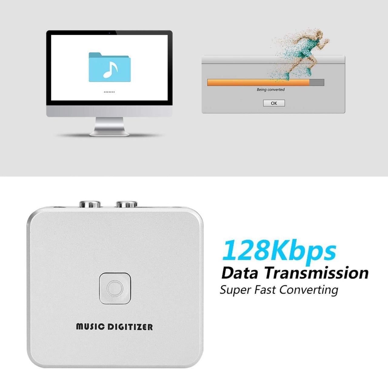Alt view image 2 of 5 - Multifunctional MP3 Digitizer Audio Capture Box Left Right Channels Music Digitizer Support U Disk SD Card