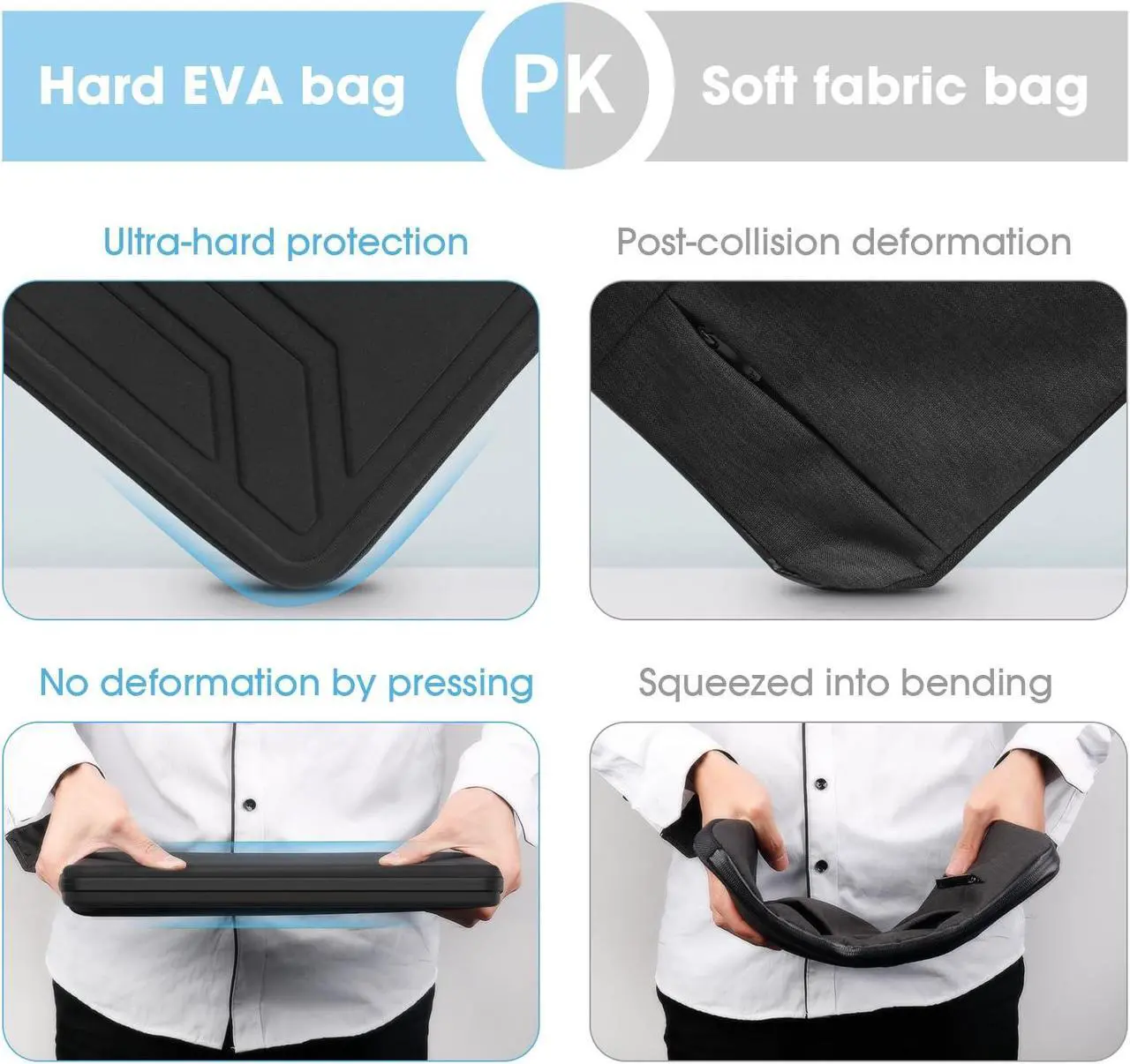 Alt view image 4 of 5 - Smatree Hard Laptop Sleeve Case for 16-inch ASUS V16 V3607, TUF Gaming A16 2024/2023, Dell Pro 16 Plus PB16250, GIGABYTE AERO X16 EG61H, AORUS Elite 16 AE6H/MASTER 16 AM6H