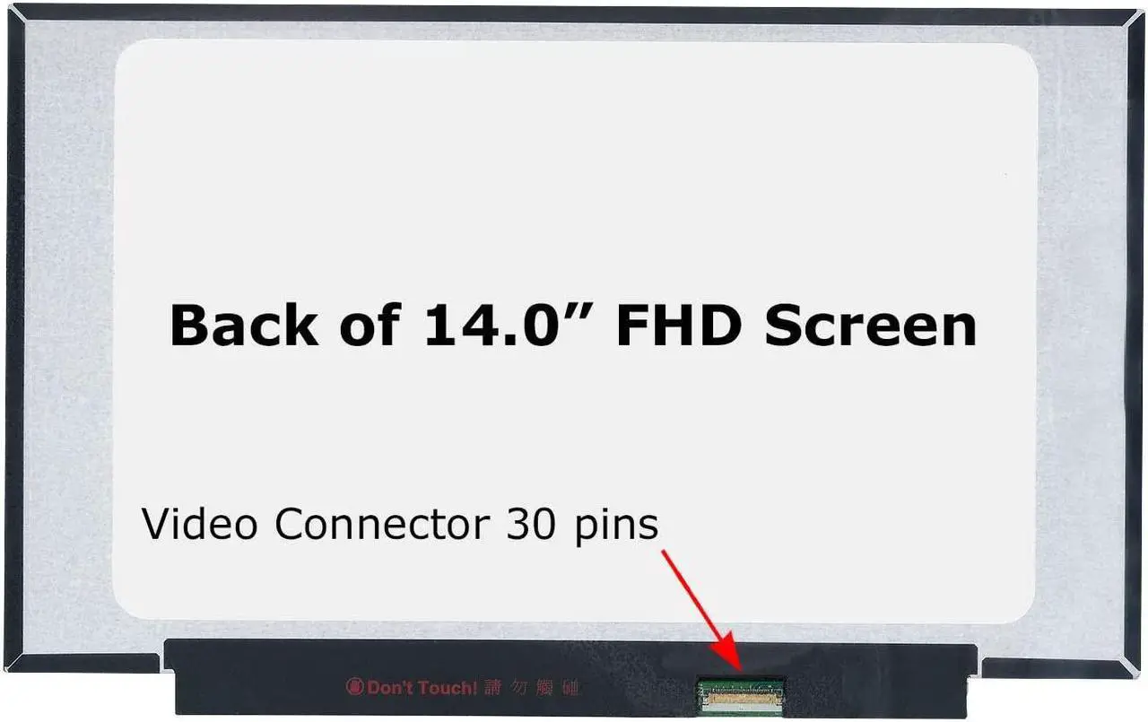 Alt view image 2 of 5 - SCREENARAMA New Screen Replacement for HP 14-FQ1021NR 14-FQ1025NR 14-FQ1097NR, FHD 1920x1080, IPS, Glossy, LCD LED Display with Tools