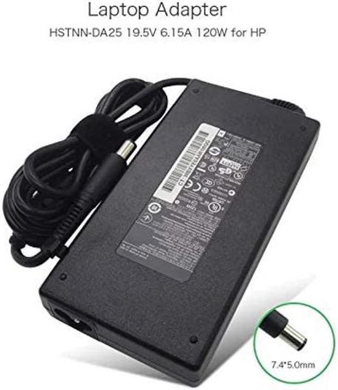 Alt view image 2 of 5 - New Genuine AC Adapter Compatible for HP 120 Watt 19.5V 6.15A AC Adapter with Cord 677762-001 906329-001