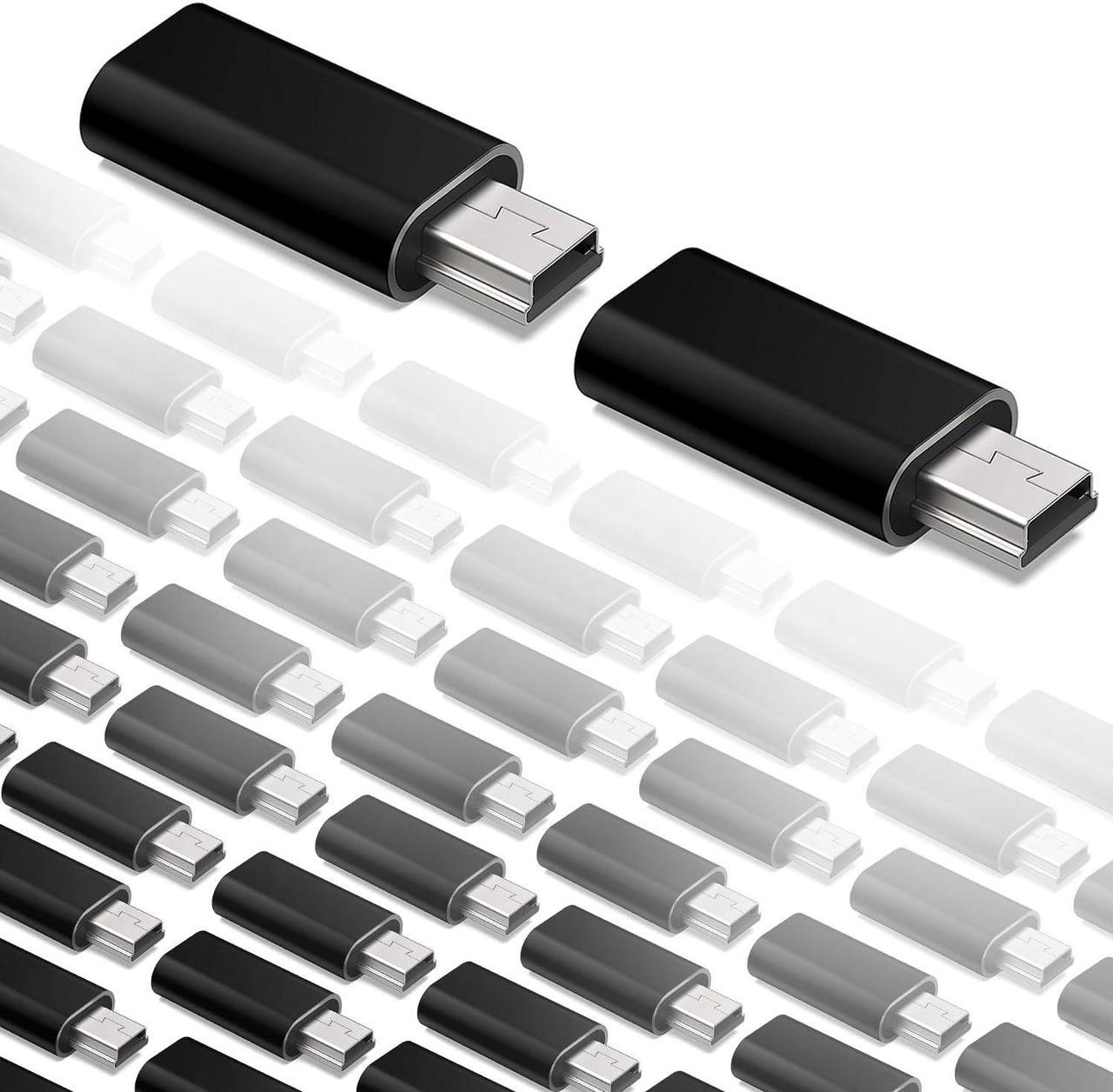 Main image of USB C Adapter 20 Pack Mini USB to USB C, Type C Female to Mini USB Male Adapter, Mini USB Cable Convert Connector, Support Charge & Data Sync Compatible with GoPro Hero 3+, Dash Cam, Digital Camera