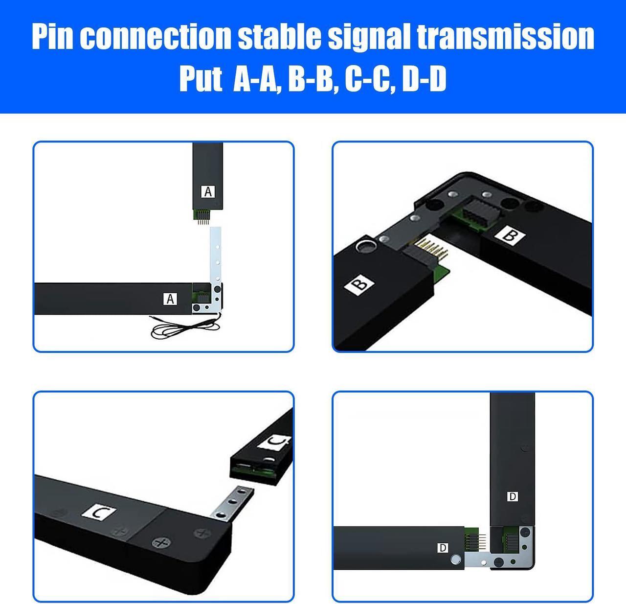 Alt view image 5 of 5 - SpecialTouch 65 Inch Infrared Touch Screen Frame 20 Points Interactive Ir Touch Panel Overlay Suitable for Touch Monitor TV Frame, Touch Whiteboard