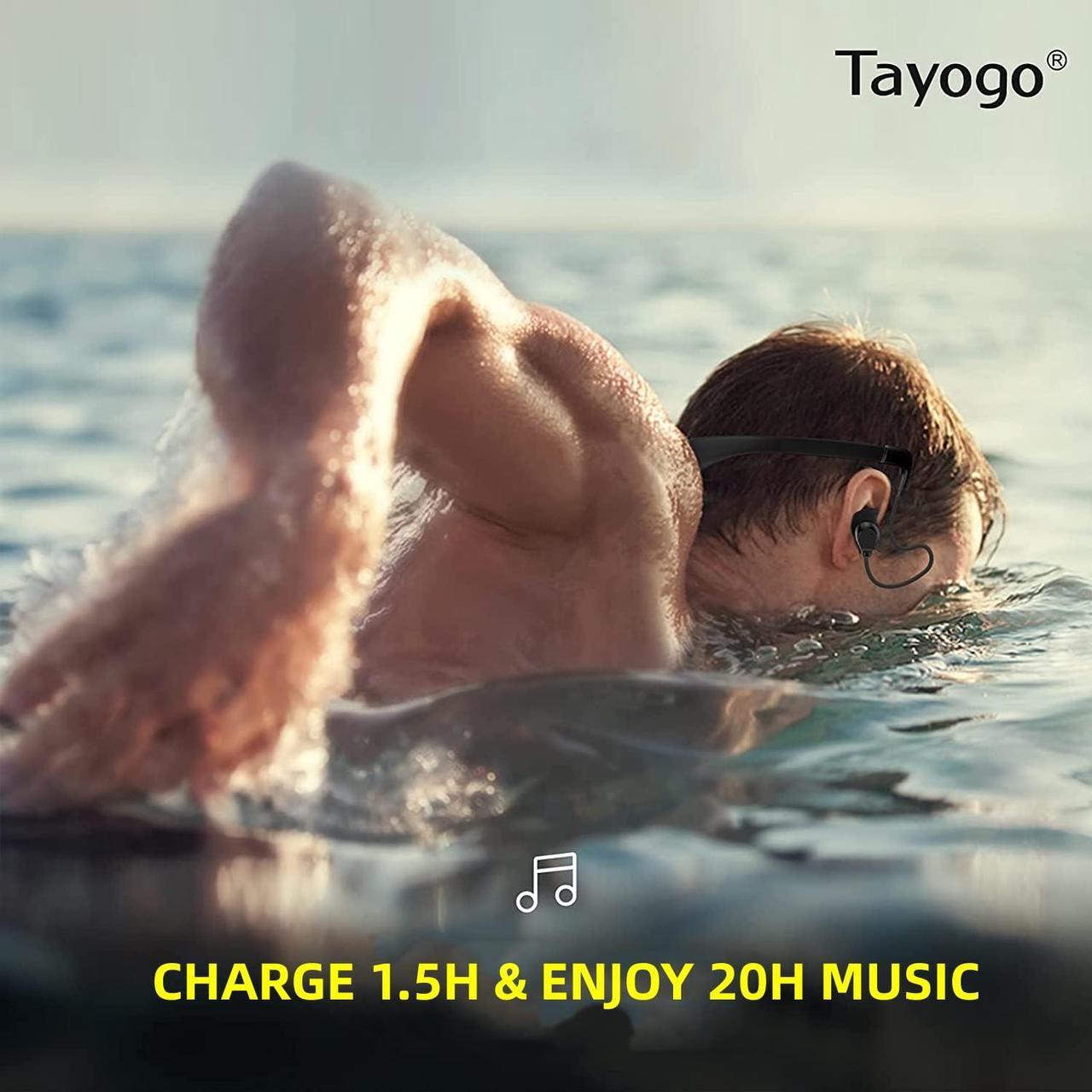 Alt view image 2 of 5 - Waterproof MP3 player for swimming, Waterproof Headphones,Swimming Headphones | 8GB Memory, 20H Playing Time, Waterproof Swimming Underwater 3 Meters, IPX8 Certified, Shuffle/Order/Single Feature