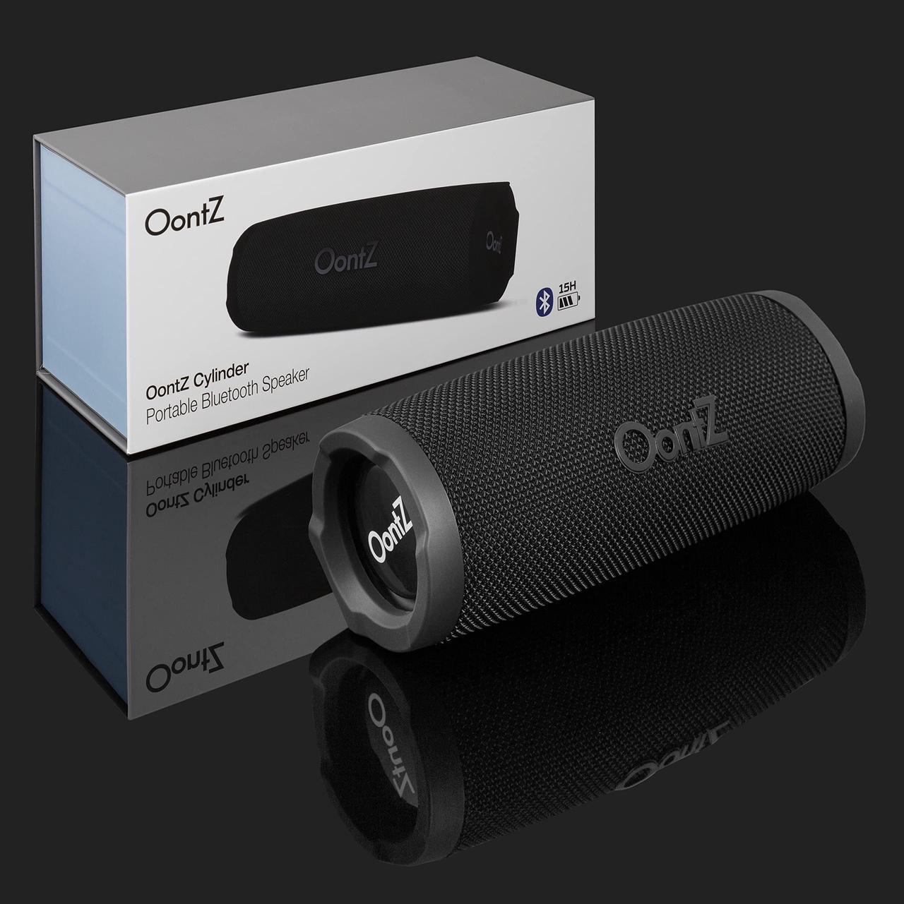 Alt view image 4 of 5 - OontZ Cylinder Bluetooth Speaker, Portable Wireless Bluetooth 5.0 Speaker, 14 Watts, up to 100 ft Bluetooth Range, IPX7 Waterproof Loud Portable Bluetooth Speaker