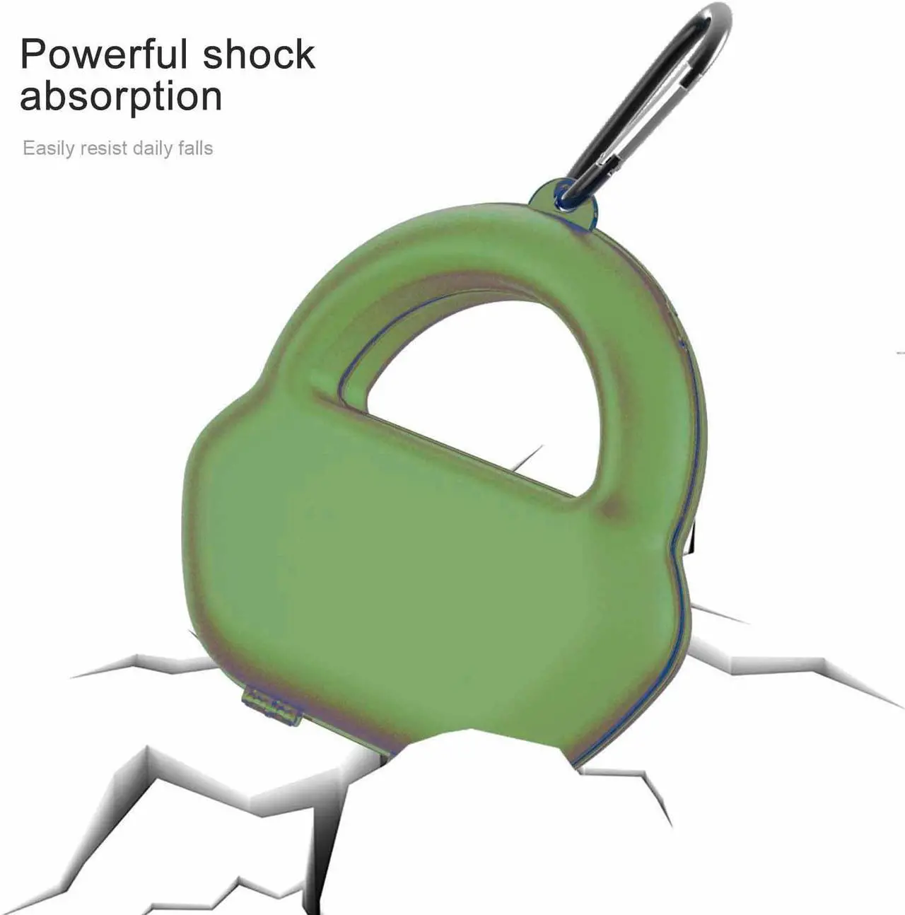 Alt view image 3 of 5 - Hard Case for AirPods Max - Hard Travel Case with Full Protection for Apple Pro Max Headphones (Green)