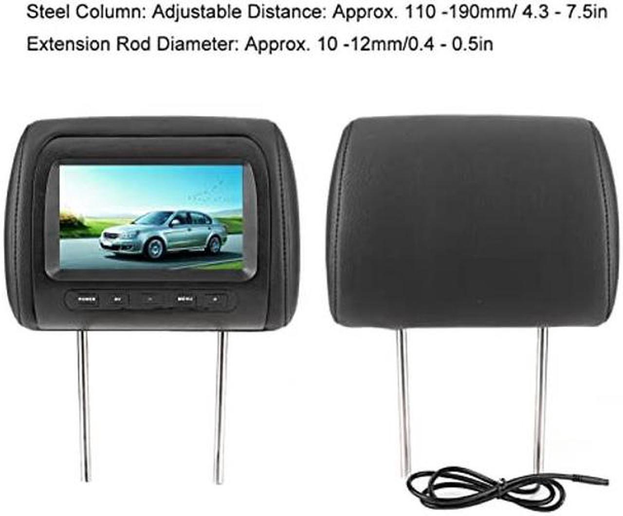 Alt view image 3 of 4 - 2pcs 7 in Control Headrest LCD Video Monitor MP5 Display Black Dvd Player for Car,Car Tvs for Back for Seat 2 Set,Car Tv Headrest Monitor,Tv