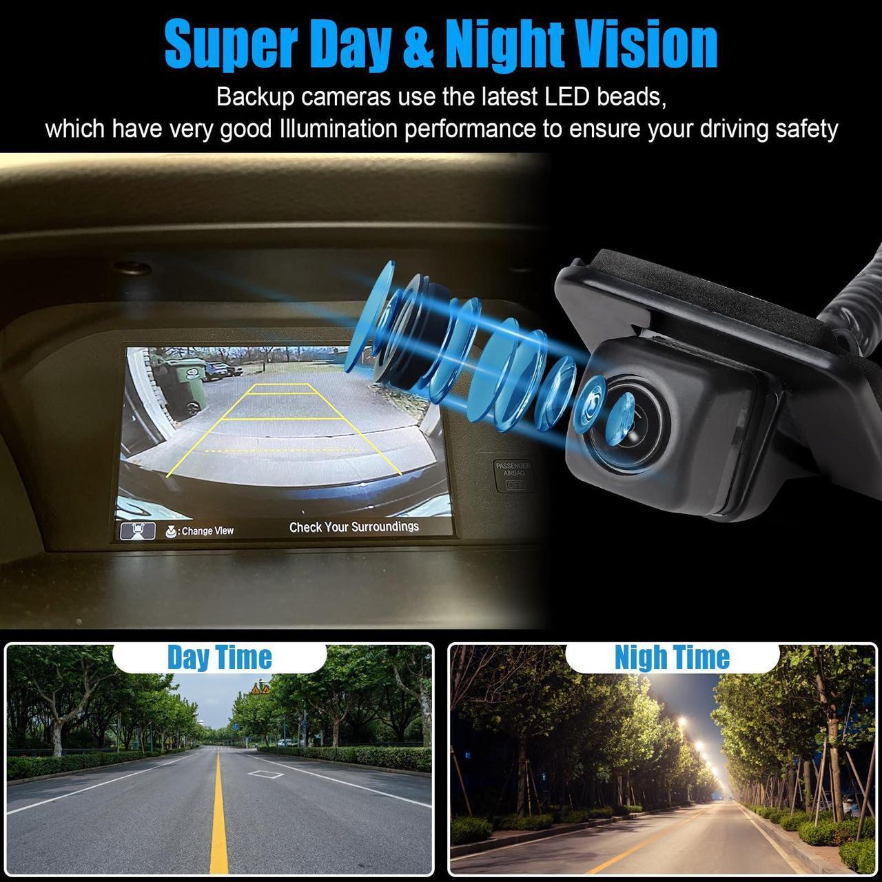 Alt view image 5 of 5 - B.ZSSY Accord Back Up Rear View Camera for 2014-2017 Honda Accord Sedan EX-L Parking Assist Rear Camera Replace for 39530T2AA21,39530T2AA31,39530-T2A-A21