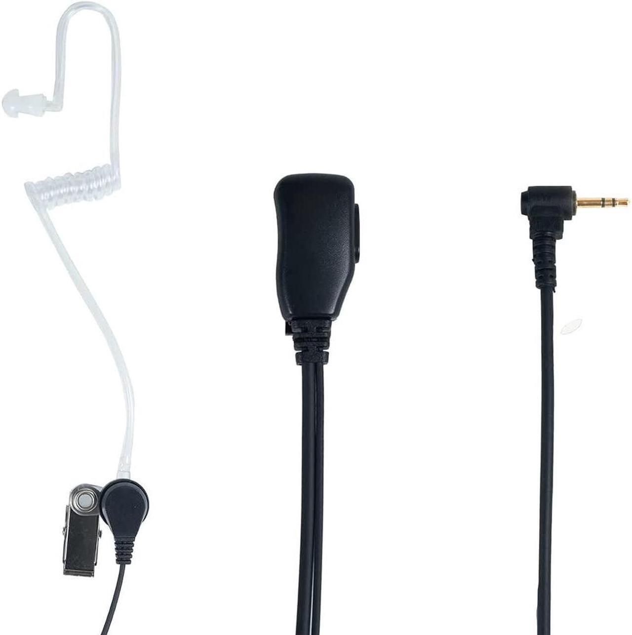 Alt view image 2 of 5 - BVMAG Walkie Talkie Headset with Mic PTT for Motorola,Acoustic Tube Earpiece for Talkabout MH230R MR350R T200 T200TP T260 T260TP T460 T600 MT350R Two Way Radio 10 Pack