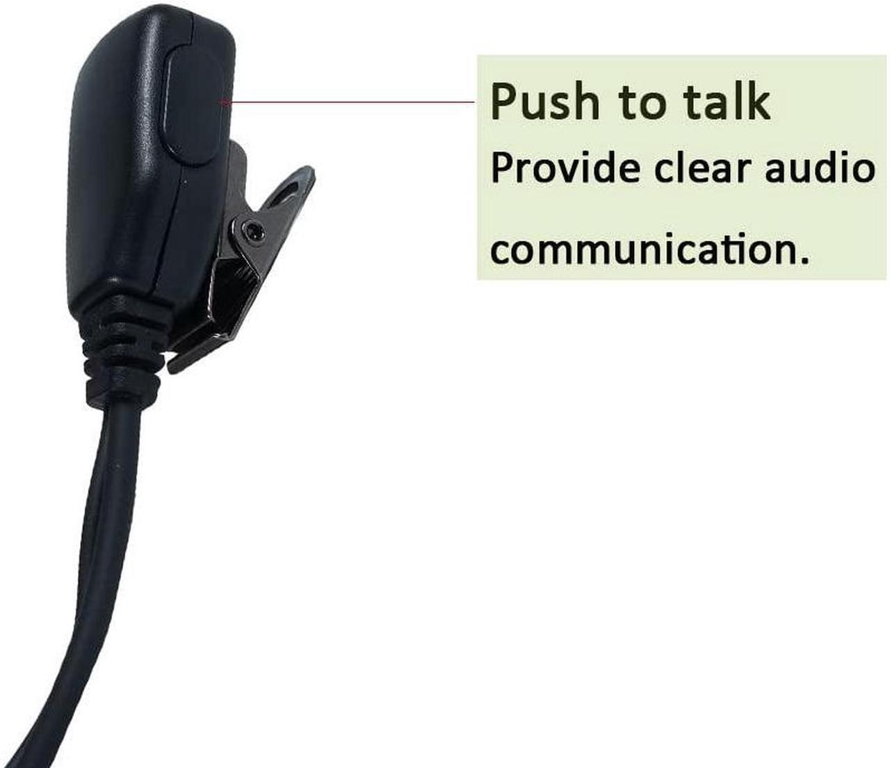 Alt view image 5 of 5 - BVMAG Walkie Talkie Headset with Mic PTT for Motorola,Acoustic Tube Earpiece for Talkabout MH230R MR350R T200 T200TP T260 T260TP T460 T600 MT350R Two Way Radio 10 Pack