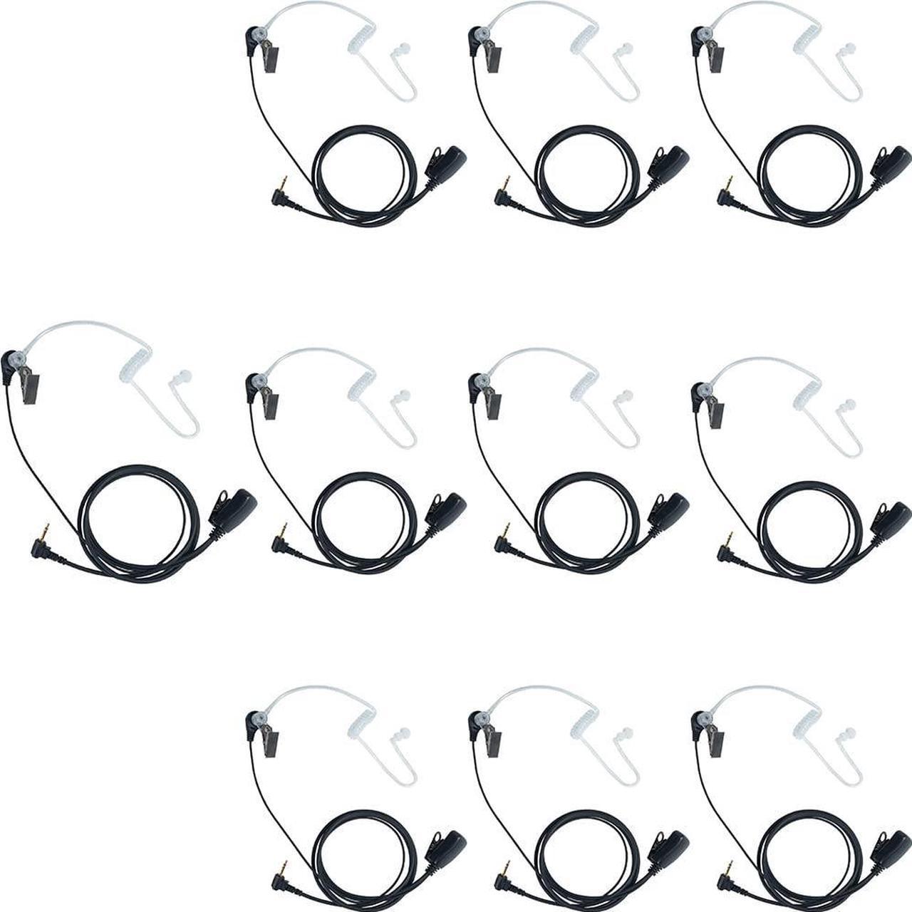 Main image of BVMAG Walkie Talkie Headset with Mic PTT for Motorola,Acoustic Tube Earpiece for Talkabout MH230R MR350R T200 T200TP T260 T260TP T460 T600 MT350R Two Way Radio 10 Pack