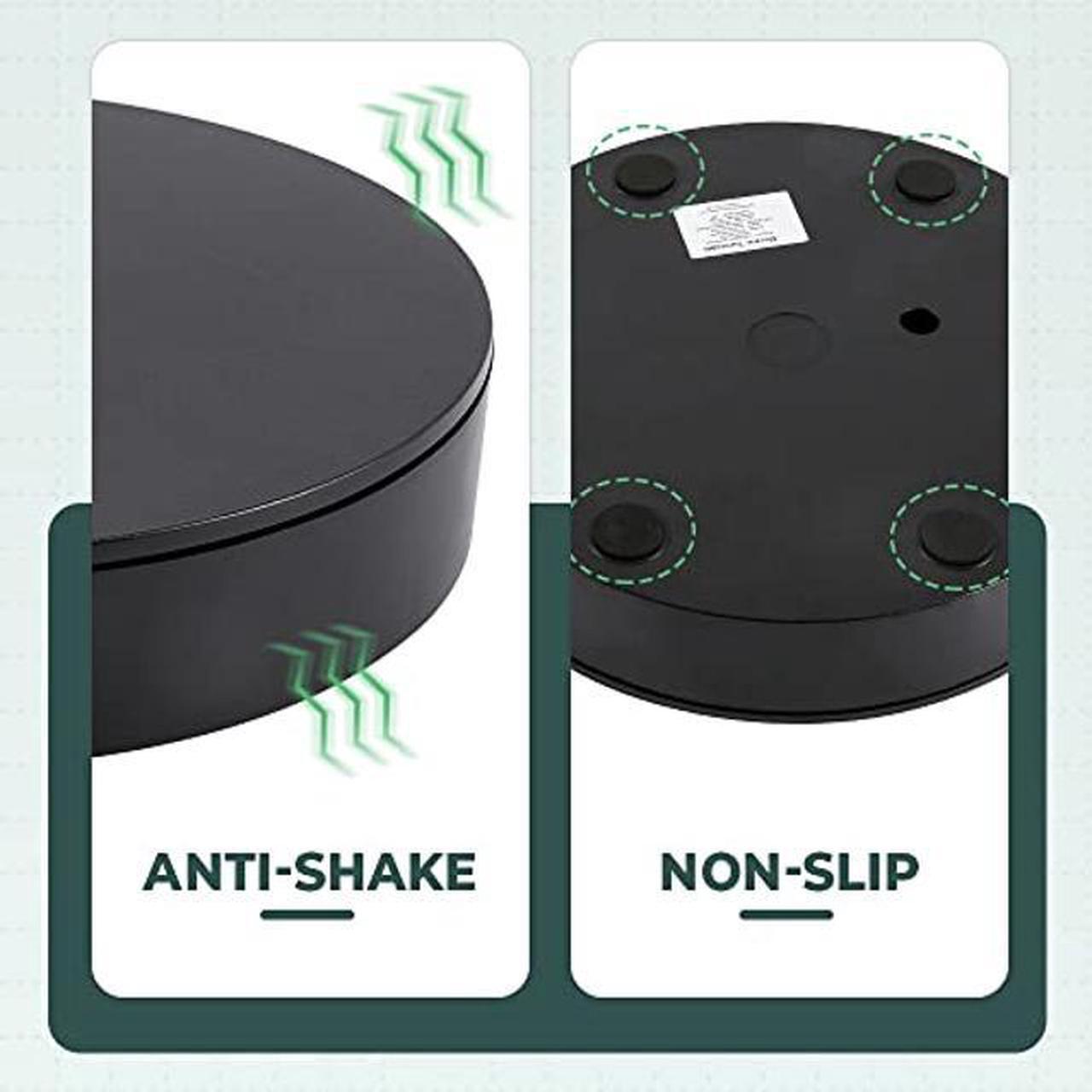 Alt view image 4 of 5 - Flyrivergo Photography Turntable 13.7inch/110lb, Motorized Rotating Display Stand with Remote Control, 360 Degree Large Display Turntable for Photography, Video, Model, Cake, 3D Images