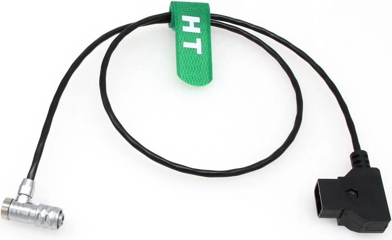 Alt view image 4 of 5 - HangTon Power Cable for Blackmagic BMCC 6K, Pocket Camera BMPCC 4K 6K 6K Pro, D-Tap to Right Angle 2-pin, 60cm