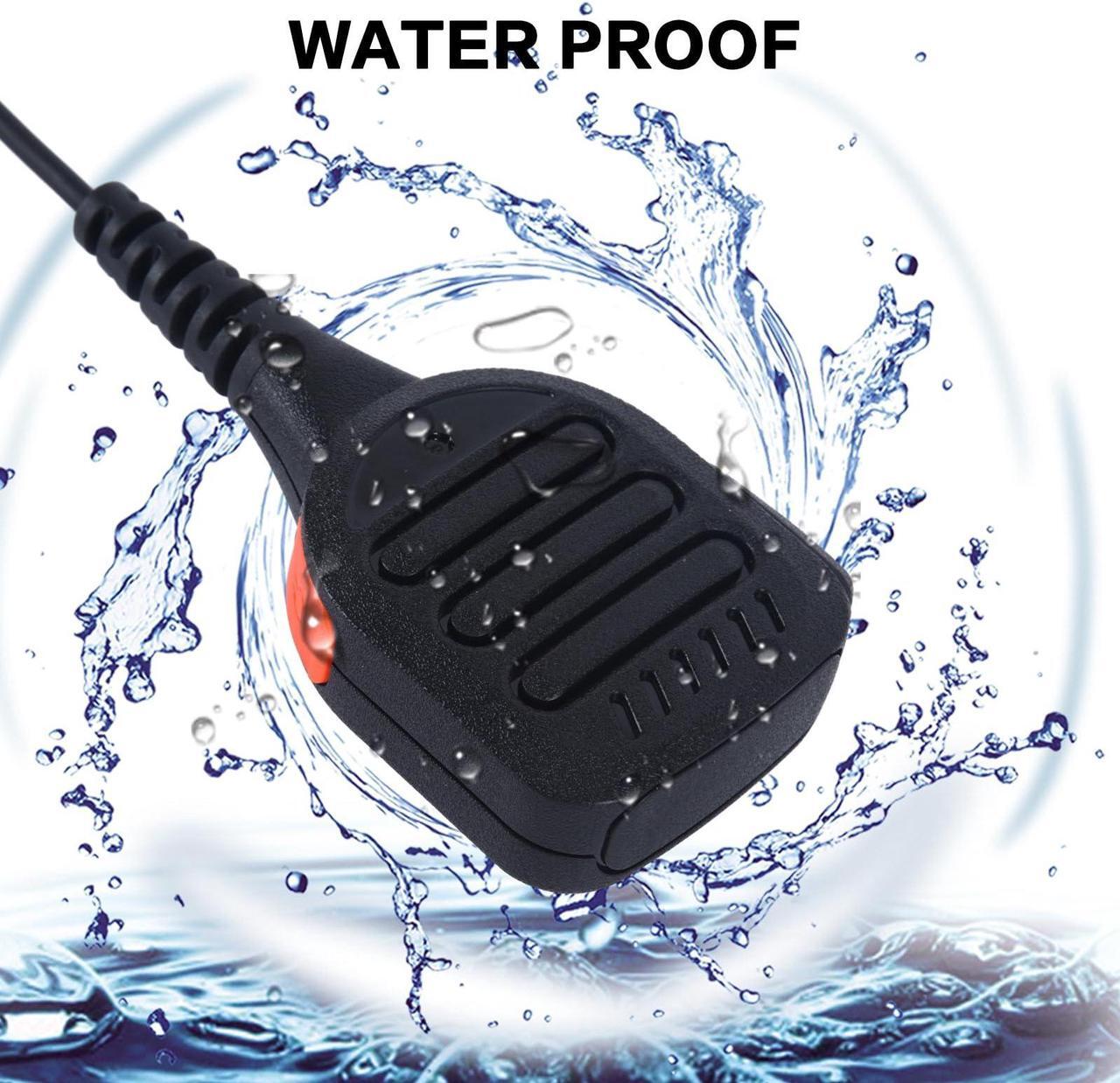 Alt view image 3 of 5 - JUYODE Waterproof Radio Speaker Mic Walkie Talkie Shoulder Handheld Microphone with PTT for APX4000 APX6000 APX7000 APX8000 XPR6350 XPR6550 XPR7350 XPR7550 XPR7550e SRX2200 Orange (APX-01)