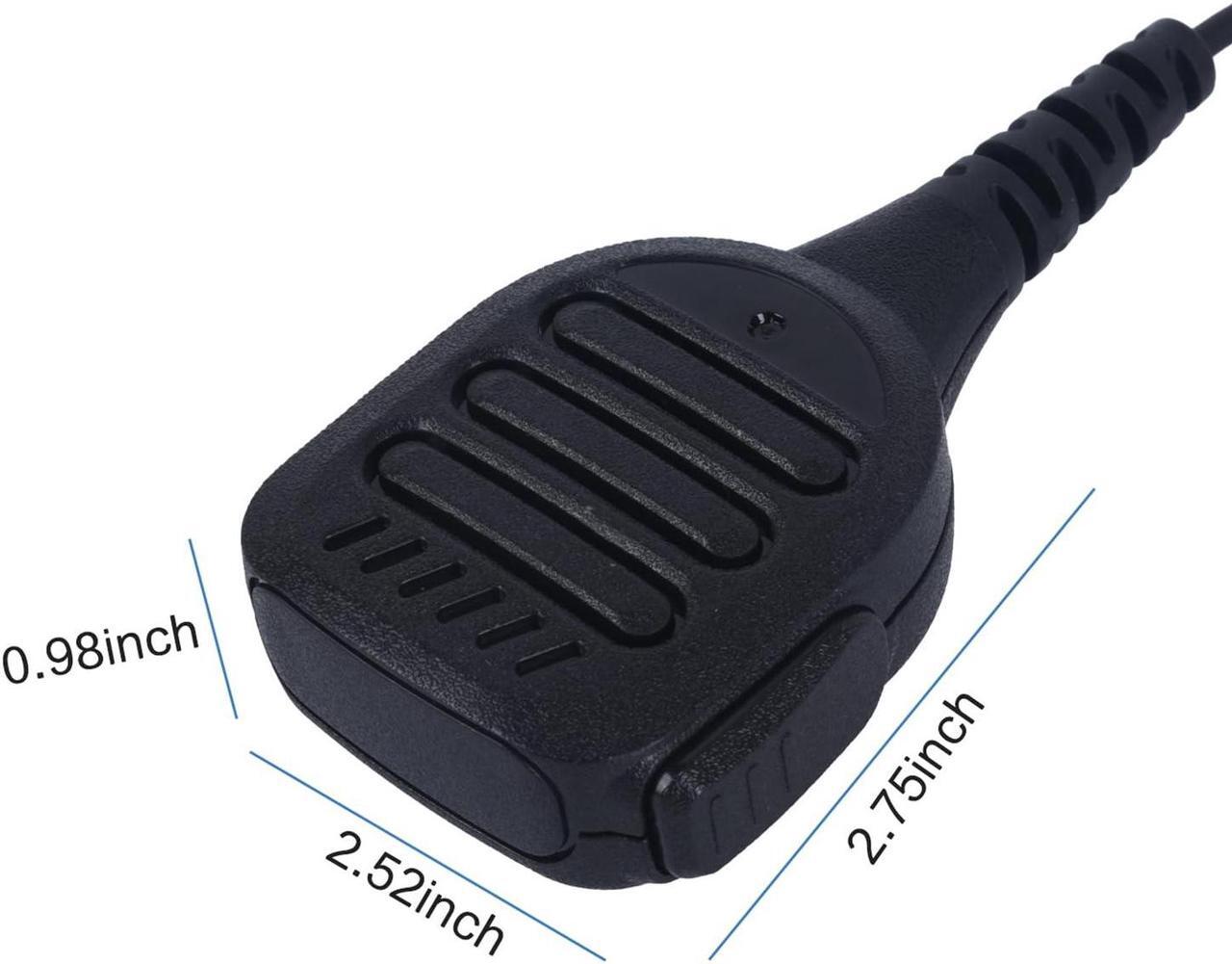 Alt view image 4 of 5 - JUYODE Waterproof Radio Speaker Mic Walkie Talkie Shoulder Handheld Microphone with PTT for APX4000 APX6000 APX7000 APX8000 XPR6350 XPR6550 XPR7350 XPR7550 XPR7550e SRX2200 Orange (APX-01)
